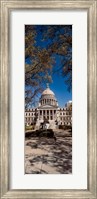 Framed Statue outside a Government Building, Mississippi State Capitol, Jackson, Mississippi