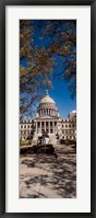 Framed Statue outside a Government Building, Mississippi State Capitol, Jackson, Mississippi