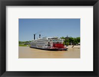 Framed Mississippi, Vicksburg American Queen cruise paddlewheel boat
