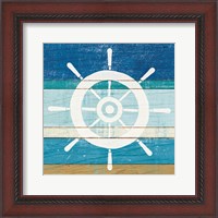 Framed Beachscape VI Helm White