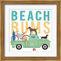 Framed Beach Bums Truck I Square