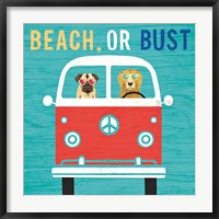 Framed Beach Bums Bus