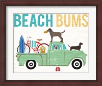 Framed Beach Bums Truck I