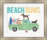 Framed Beach Bums Truck I