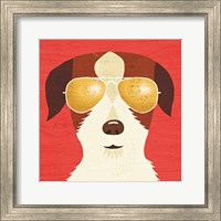 Framed Beach Bums Terrier I