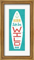 Framed Beach Bums Surf Board I