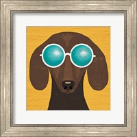 Framed Beach Bums Dachshund I