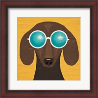 Framed Beach Bums Dachshund I