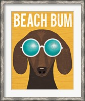 Framed Beach Bums Dachshund I Bum