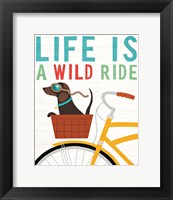 Framed Beach Bums Dachshund Bicycle I Life