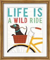 Framed Beach Bums Dachshund Bicycle I Life