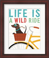 Framed Beach Bums Dachshund Bicycle I Life