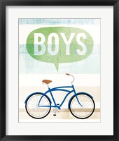 Beach Cruiser Boys II Framed Print
