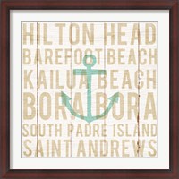 Framed Bon Voyage Anchor