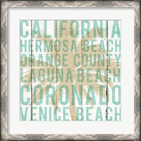 Framed Bon Voyage California Palm