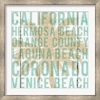 Framed Bon Voyage California Palm