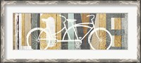 Framed Beachscape Tandem Bicycle Love Gold Neutral