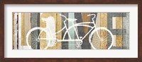 Framed Beachscape Tandem Bicycle Love Gold Neutral