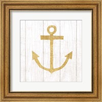 Framed Beachscape III Anchor Gold Neutral