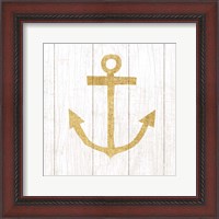 Framed Beachscape III Anchor Gold Neutral