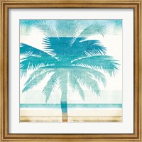 Framed Beachscape Palms II
