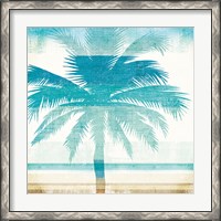 Framed Beachscape Palms II