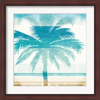 Framed Beachscape Palms II