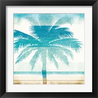 Beachscape Palms II Framed Print