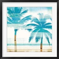 Beachscape Palms III Framed Print