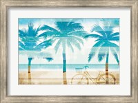 Framed Beachscape Palms I