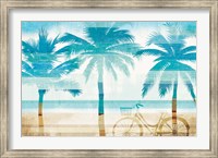 Framed Beachscape Palms I