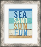 Framed Beachscape Inspiration VIII