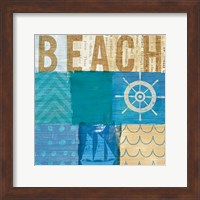 Framed Beachscape Collage IV