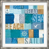 Framed Beachscape Collage I