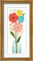 Framed Seaside Bouquet VI Mason Jar