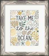 Framed Under Sea Treasures IV Gold Neutral