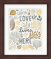 Framed Under Sea Treasures II Gold Neutral