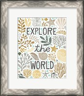 Framed Under Sea Treasures I Gold Neutral