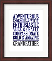 Framed Adjectives for Grandpa