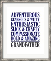 Framed Adjectives for Grandpa