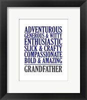 Framed Adjectives for Grandpa