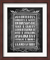 Framed Grandpa - Chalkboard