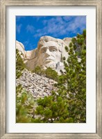 Framed Abraham Lincoln, Mount Rushmore, South Dakota