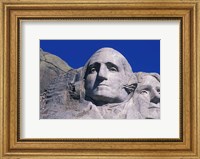 Framed Presidents Washington and Jefferson, Mount Rushmore, South Dakota