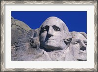 Framed Presidents Washington and Jefferson, Mount Rushmore, South Dakota