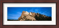 Framed Mt Rushmore National Monument and Black Hills, Keystone, South Dakota