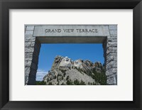 Framed Mount Rushmore, South Dakota