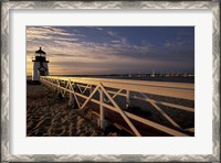 Framed Brant Point Light at Sunrise, Nantucket Island, Massachusetts