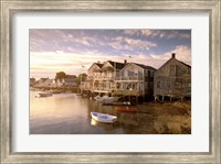 Framed Massachusetts, Nantucket Island, Old North Wharf