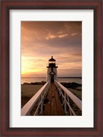 Framed Brant Point lighthouse at Dusk, Nantucket